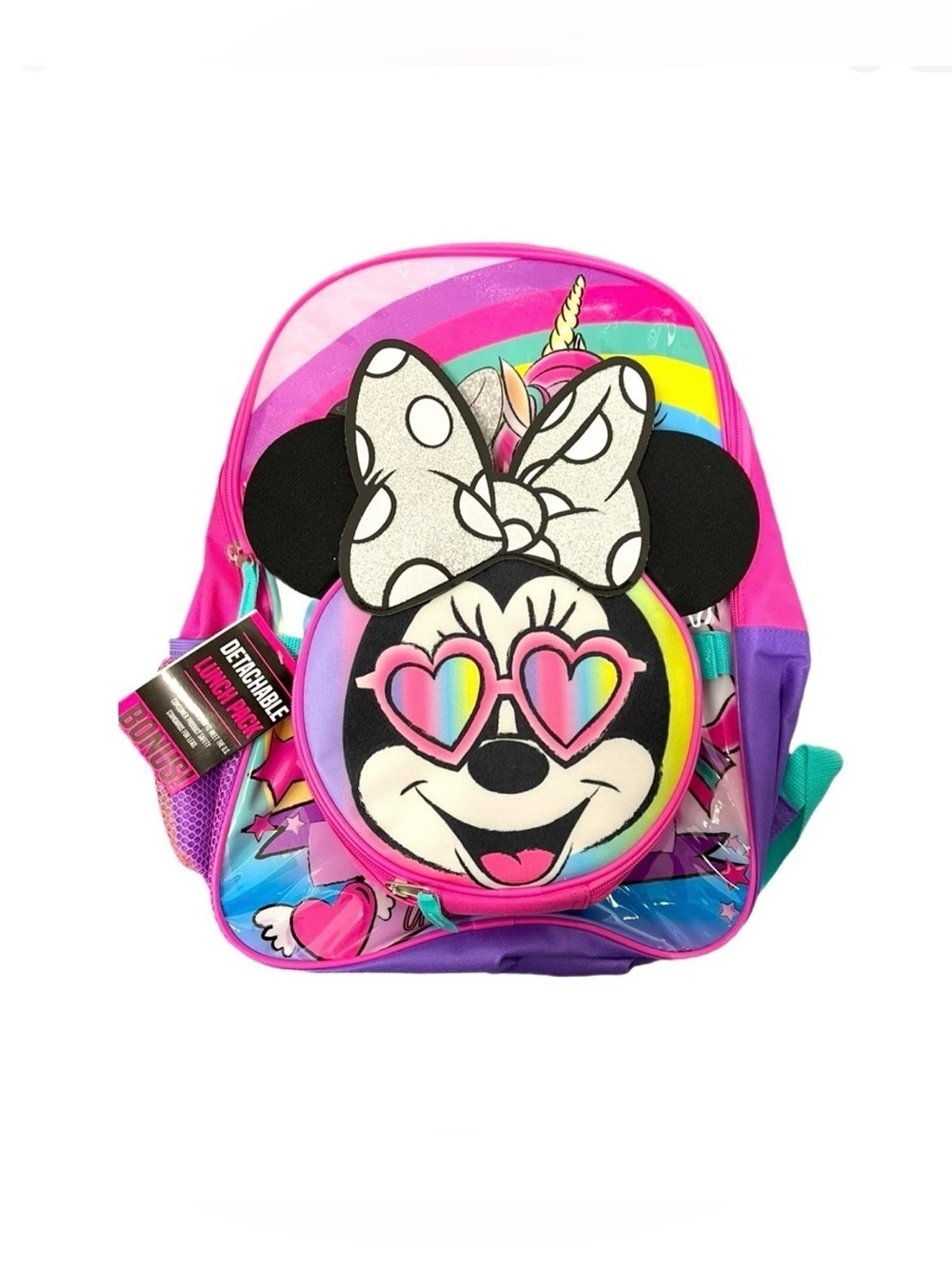 DISNEY MINNIE MOUSE 2-PC BACKPACK & LUNCH BAG SET (NEW WITH TAGS)